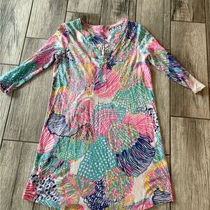 Lilly Pulitzer Pink and Blue Patterned Dress